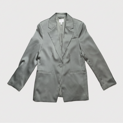 H & M Silver Blazer | Pre Loved