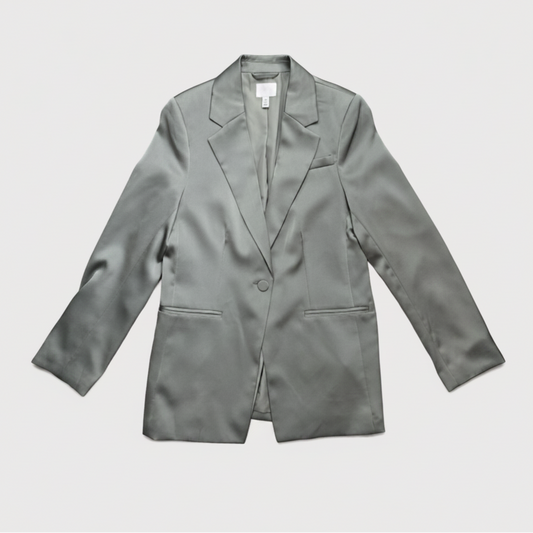 H & M Silver Blazer | Pre Loved