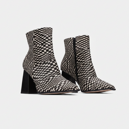Rocco Boot |  Checker Ponie Fur