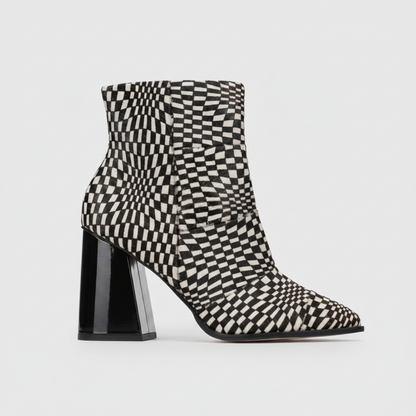 Rocco Boot |  Checker Ponie Fur