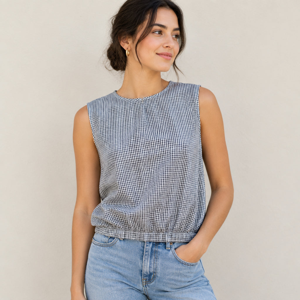 Huffer Check Top | Pre Loved