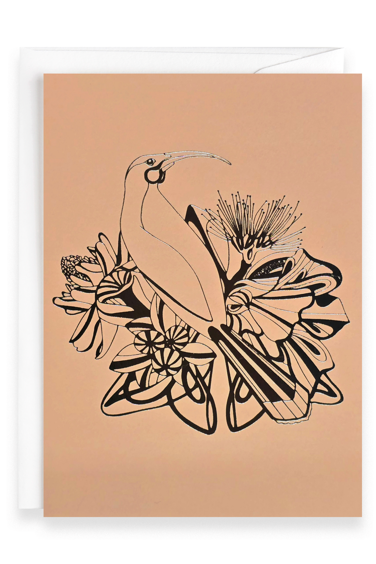 Huia Bird One | Foiled Greeting Card