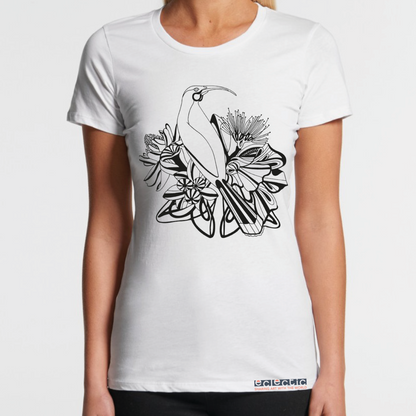 Huia Bird Womans T-Shirt eclecticdesignhouse