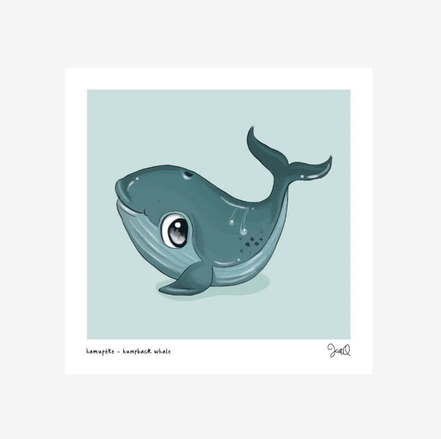 Humpback Whalen Print | Kat Quin