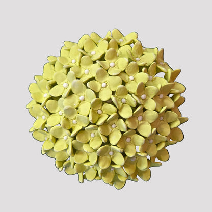 Hydrangea Ceramic Wall Flower | Pistachio