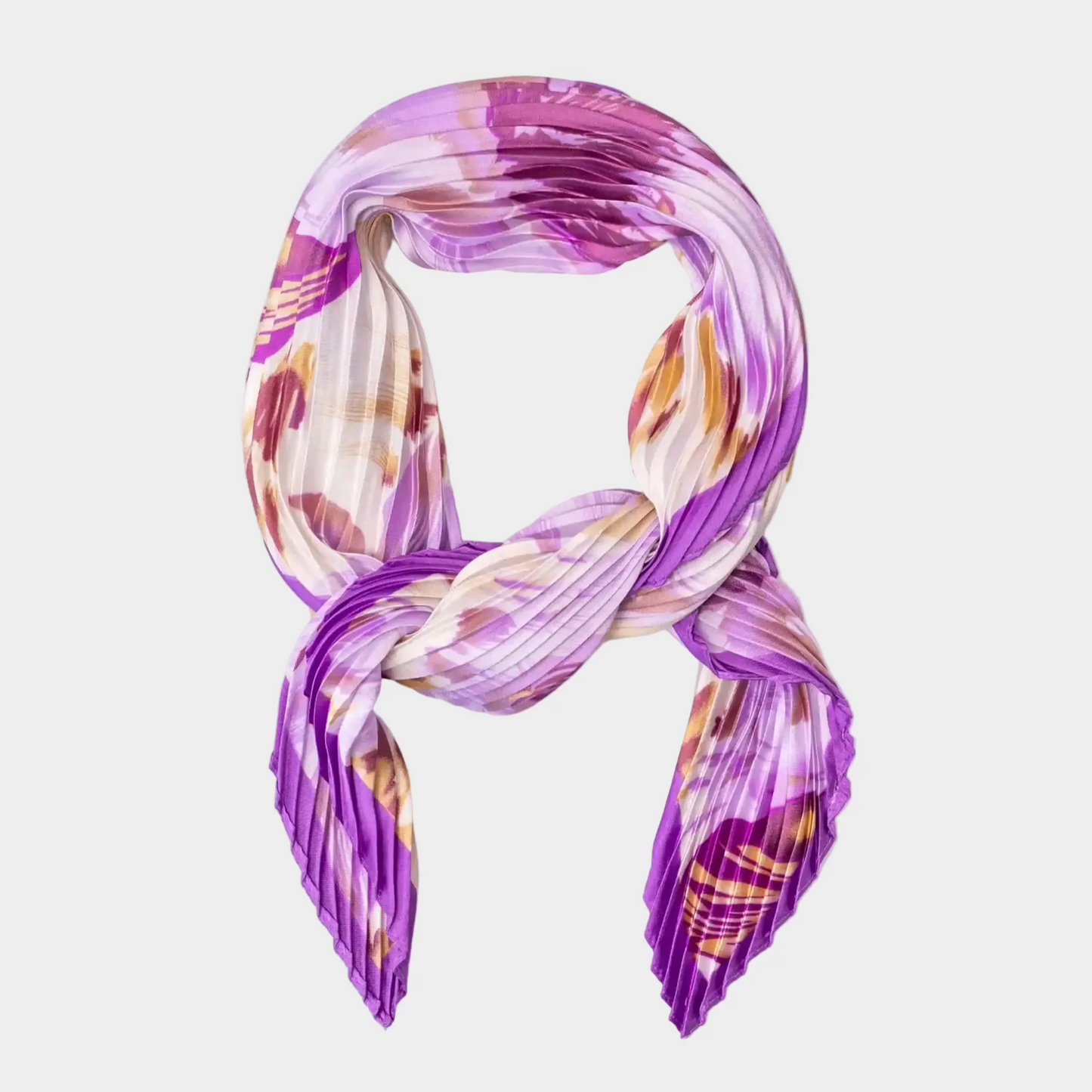 Isabella Pleated Neck Scarf | Orchid