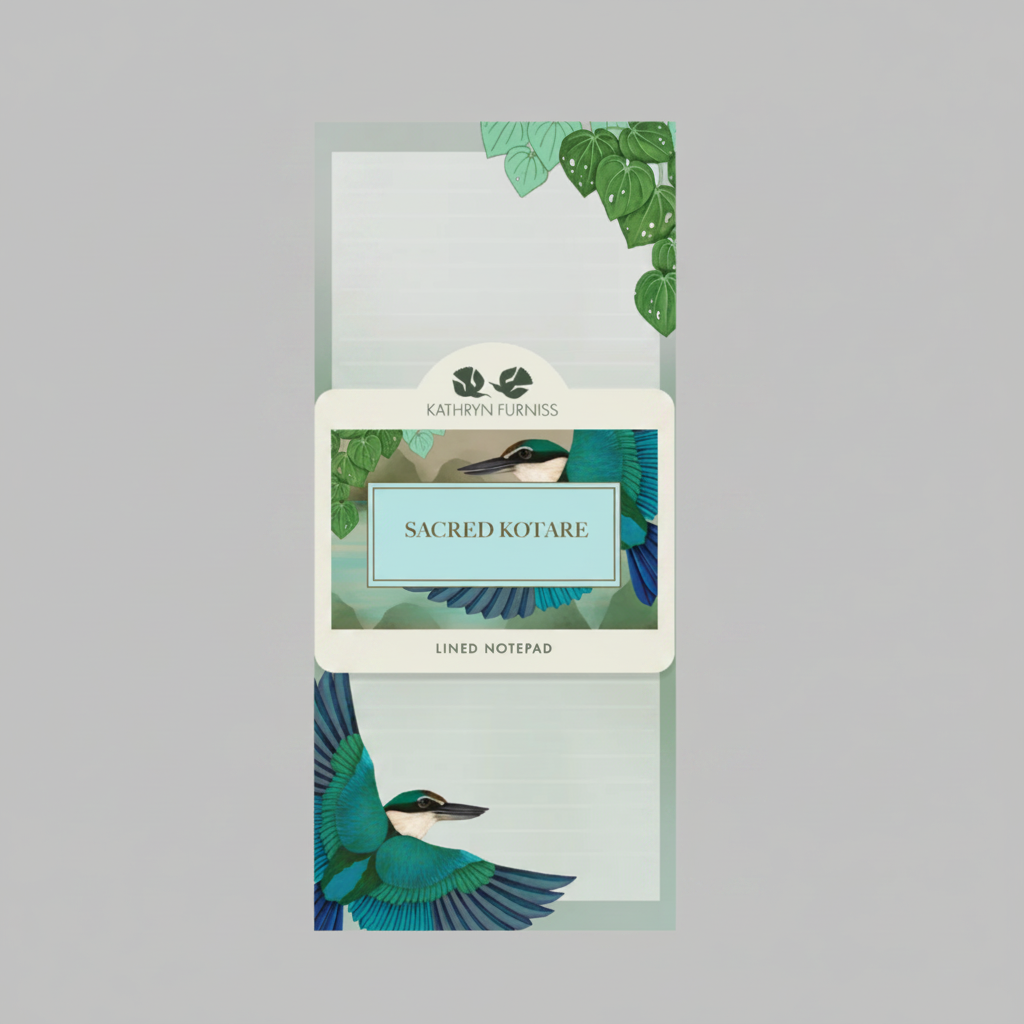 Sacred Kingfisher List Pad | Kathryn Furniss