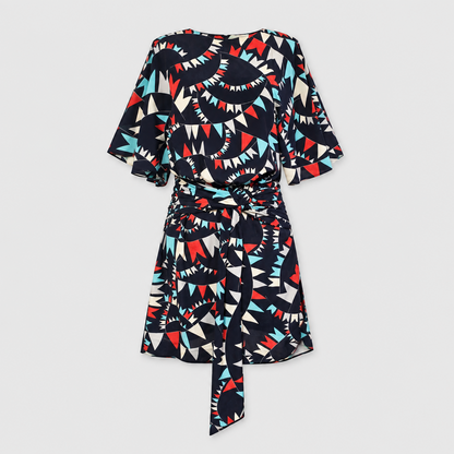 Karen Walker Pattern Silk  Dress | Pre Loved