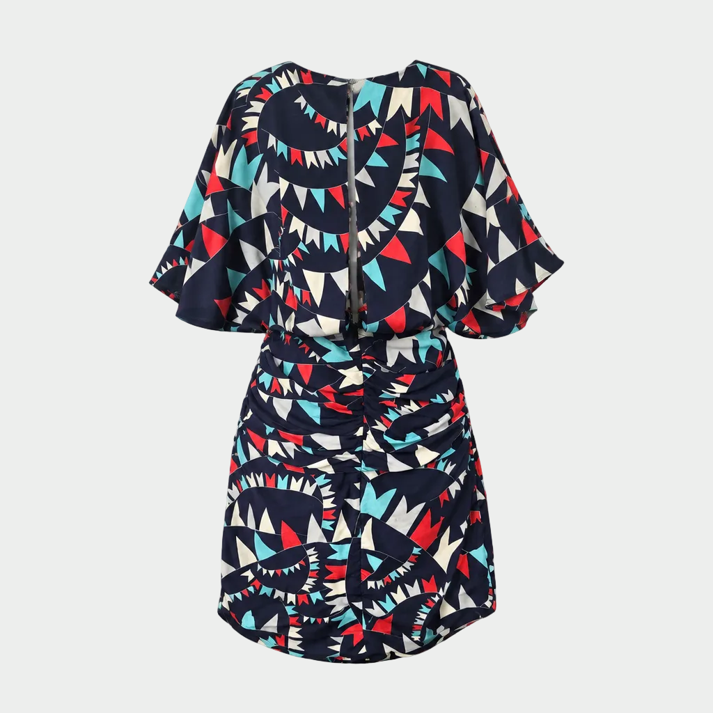 Karen Walker Pattern Silk  Dress | Pre Loved