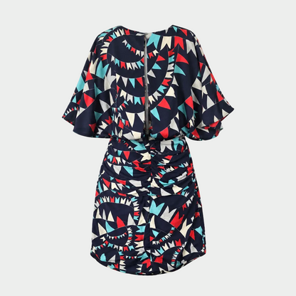 Karen Walker Pattern Silk  Dress | Pre Loved