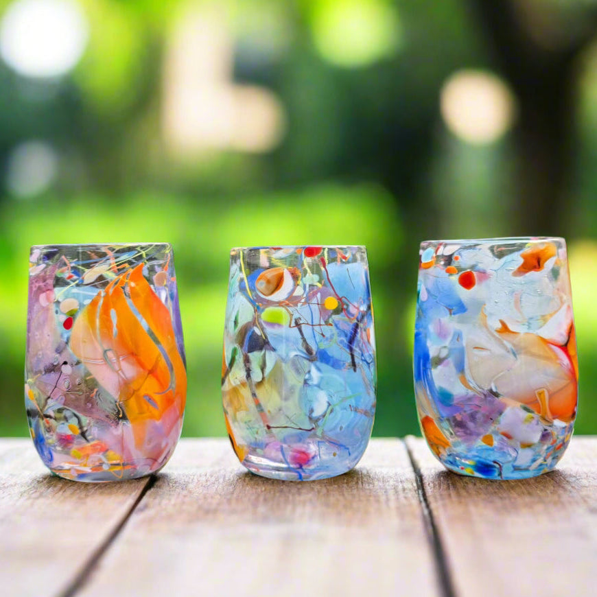 Glass Tumbler | Multicoloured Shard