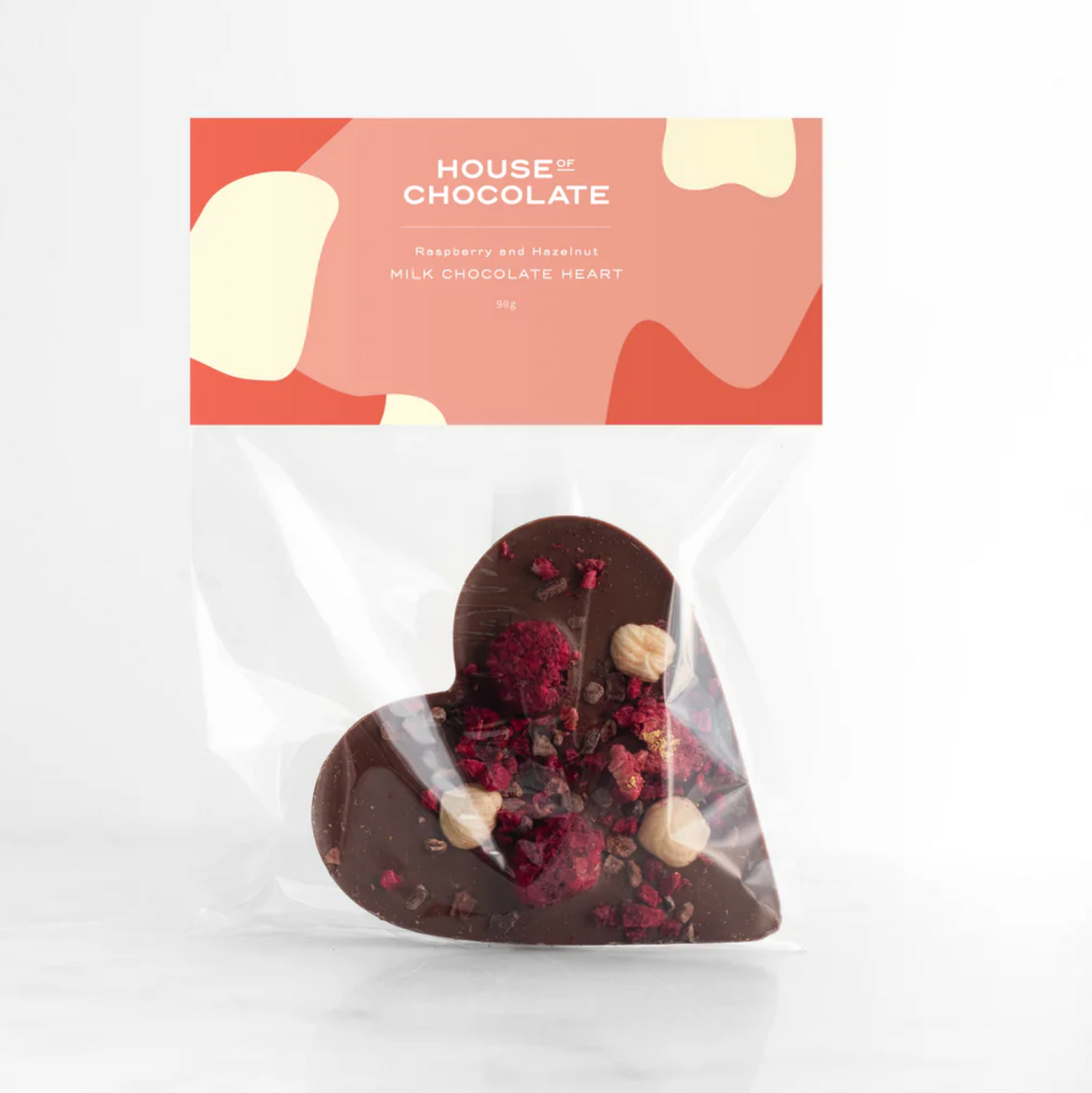 Large Heart | Raspberry + Hazelnut Chocolate