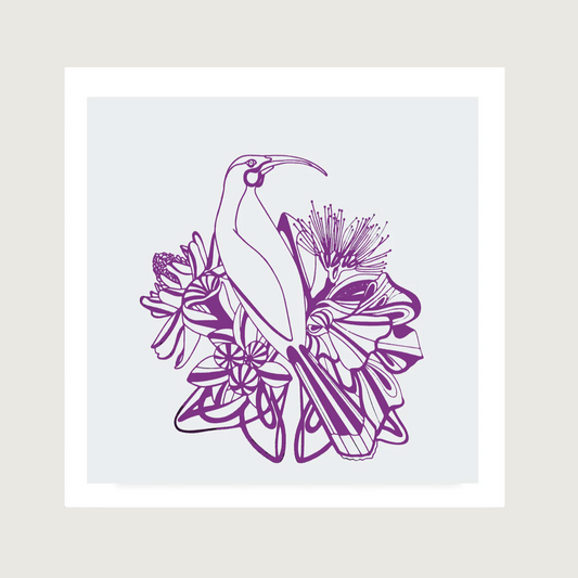 Letterpress Huia | Mini Print