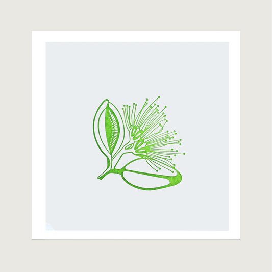 Letterpress Pohutukawa | | Mini Print
