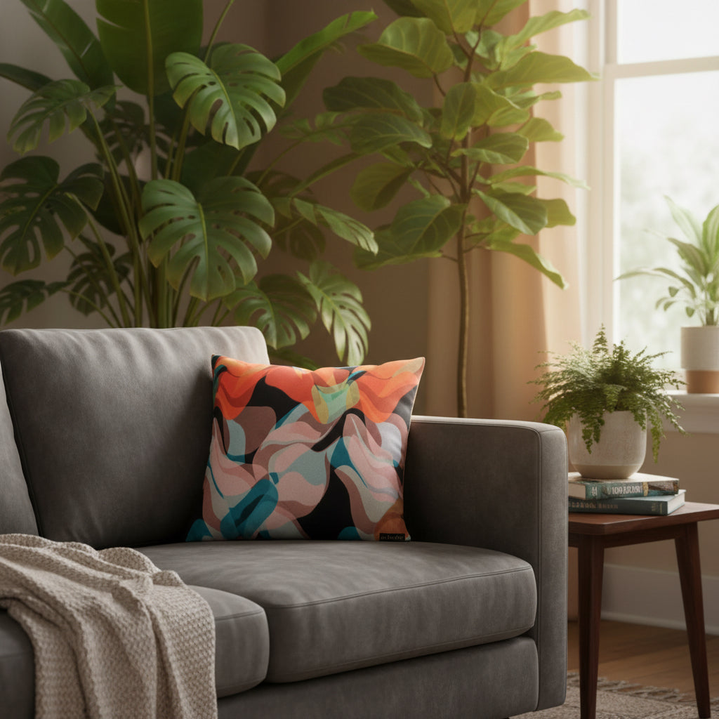 Lolita + Abstract Flora | Velvet Cushion