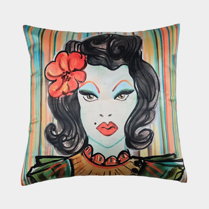 Lolita + Abstract Flora | Velvet Cushion