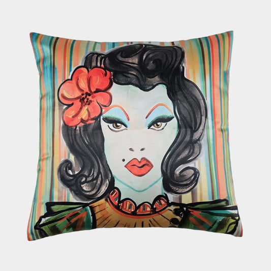 Lolita + Abstract Flora | Velvet Cushion
