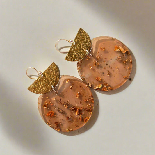 Malo_Crescent_Gold_Fleck_Double_Earrings