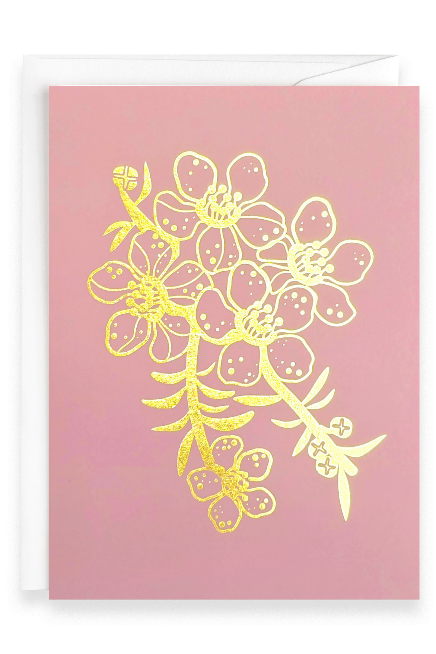 Pink Manuka | Foiled Greeting Card