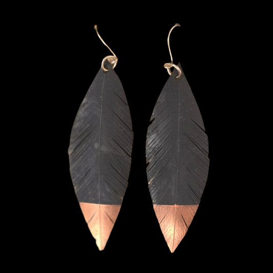 Pique Feather Earrings | Copper Tip