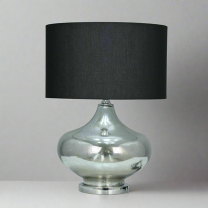 Mercury Black Shade Lamp
