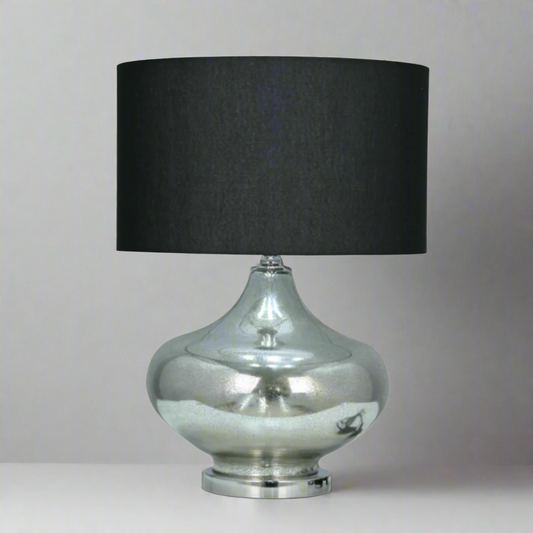 Mercury Black Shade Lamp