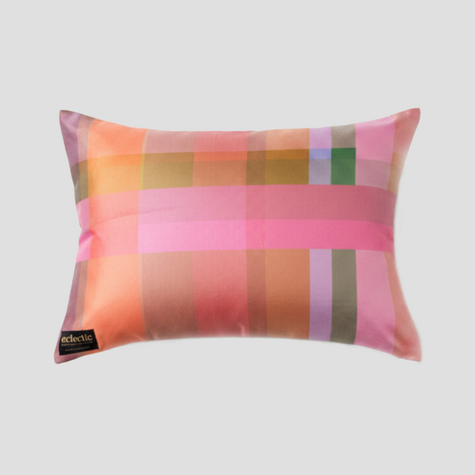 Mid Century Tartan 2 | Velvet Cushion