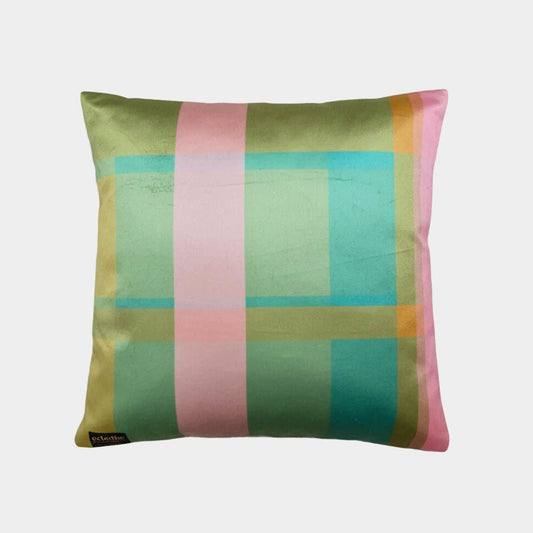 Lolita + Mid Century Tartan | Velvet Cushion