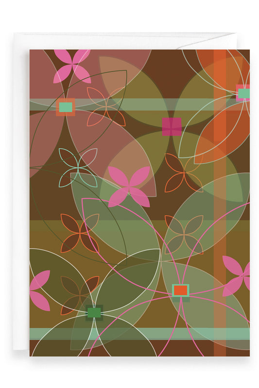 Green Flock of Flora | Greeting Card