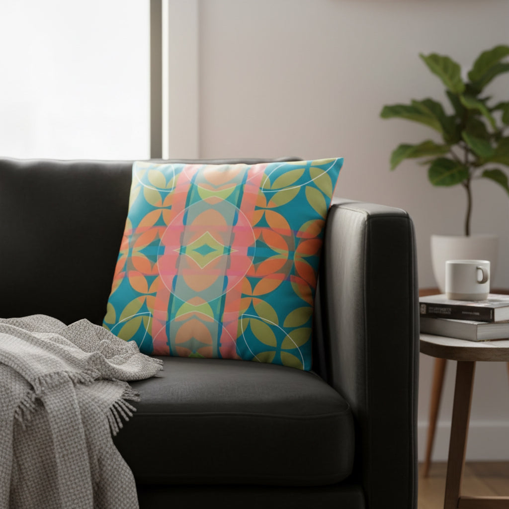 Mid Century Flora 2 | Velvet Cushion