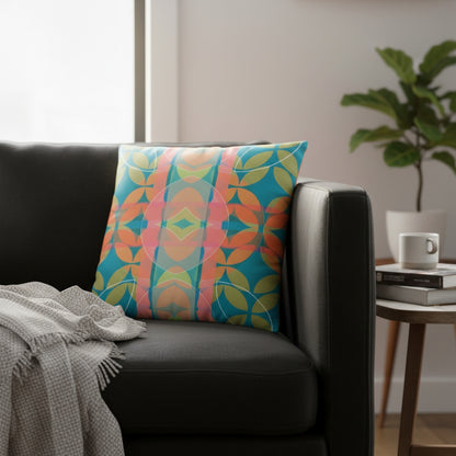 Mid Century Flora 2 | Velvet Cushion