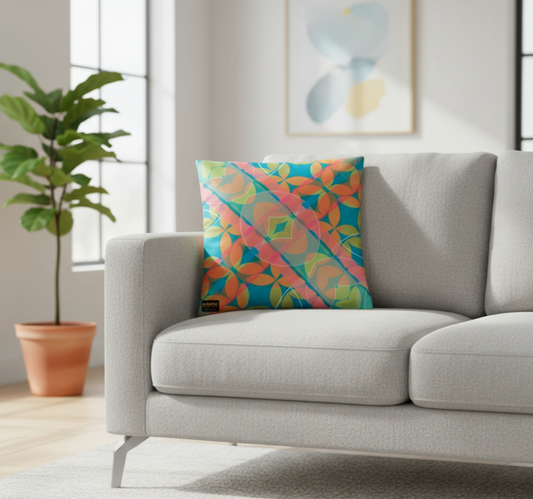 Mid Century Flora | Velvet Cushion