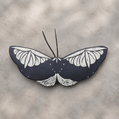 Ceramic Moth Wall Art | Medium I