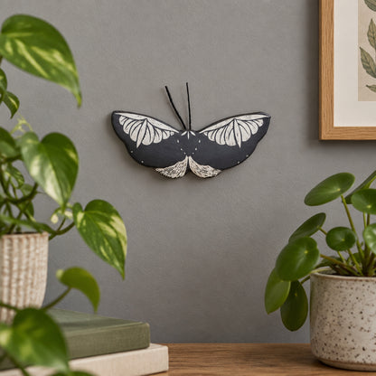 Ceramic Moth Wall Art | Medium I