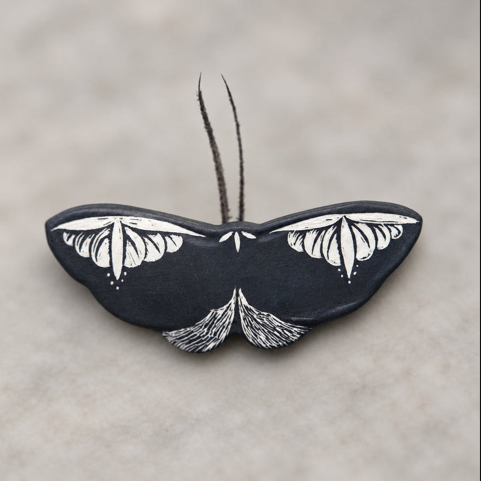 Ceramic Moth Wall Art | Small II