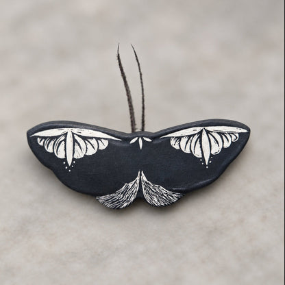Ceramic Moth Wall Art | Small II