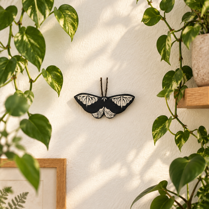 Ceramic Moth Wall Art | Small I