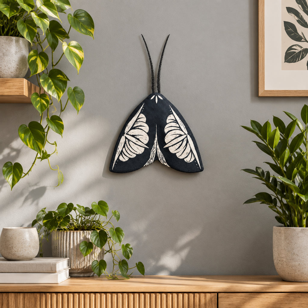 Ceramic Moth Wall Art | Medium IIII