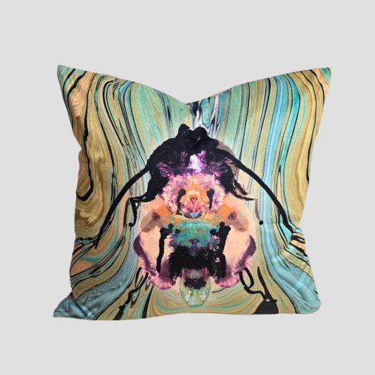 Abstract Beetle | Velvet Cushion