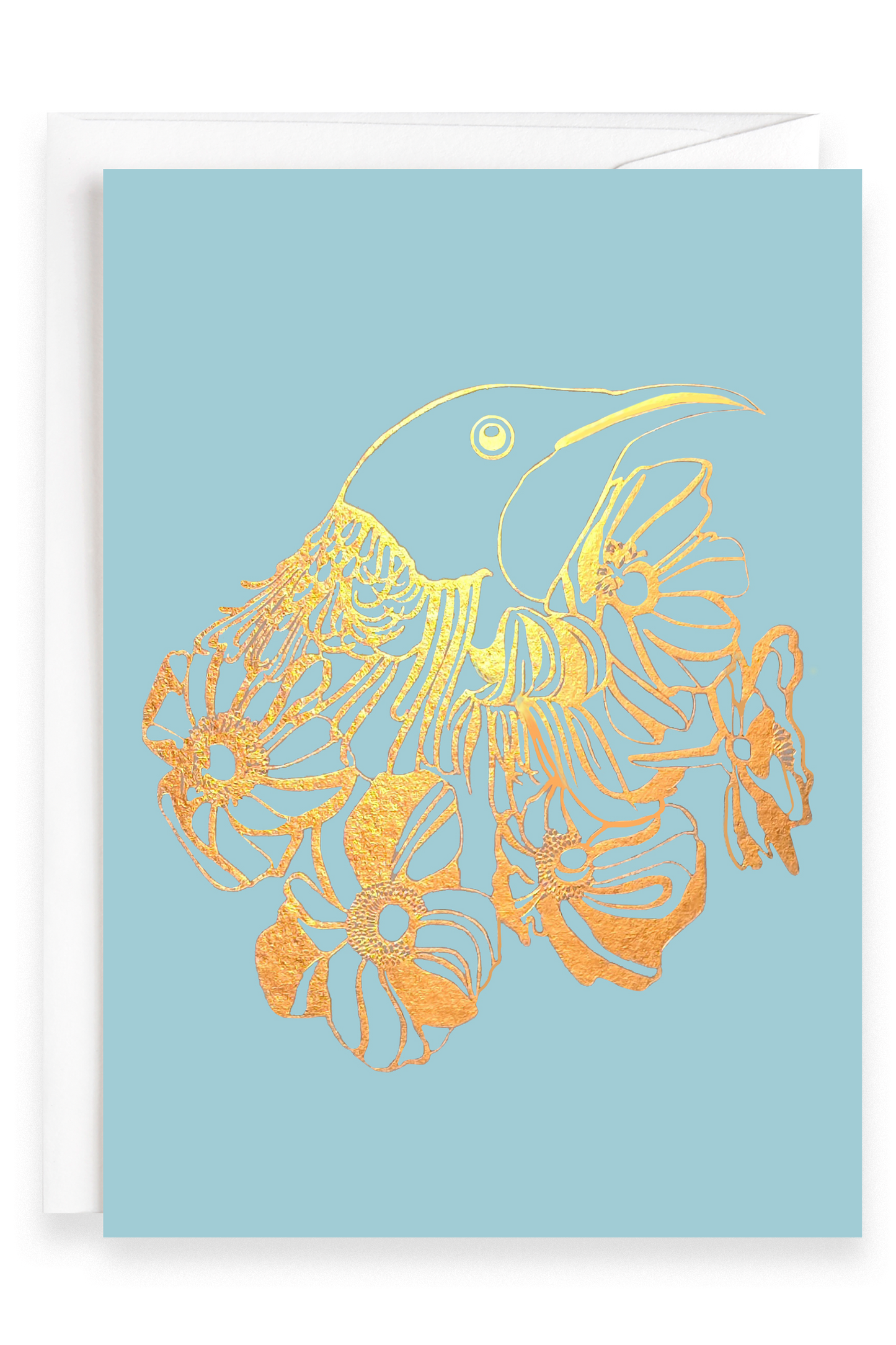 Tui Bird Blue | Foiled Greeting Card