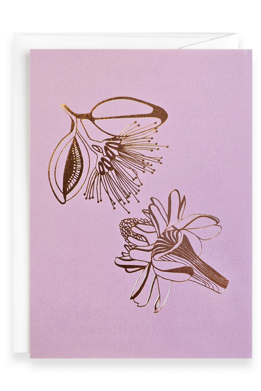 Pohutukawa | Foiled Greeting Card