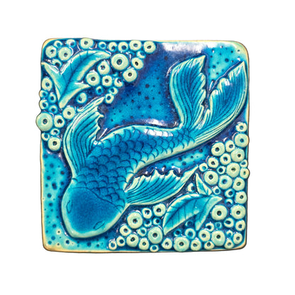 Oriental Fish | Ceramic Wall Art