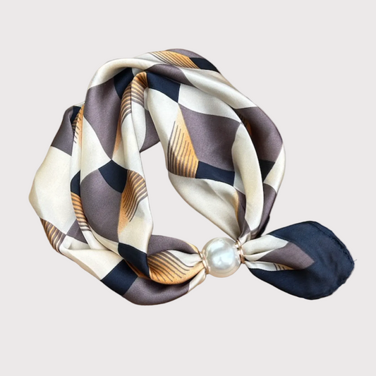 Pearl Fasten Neck Scarf | Cityscape