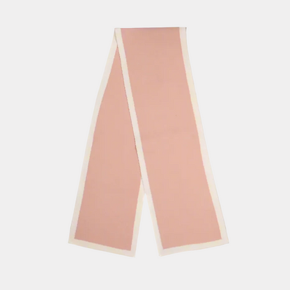 Kids Pink + Oat Trim Scarf