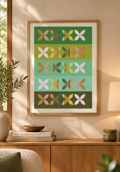 Retro Frangipani | Art Print