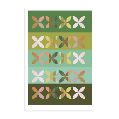 Retro Frangipani | Art Print
