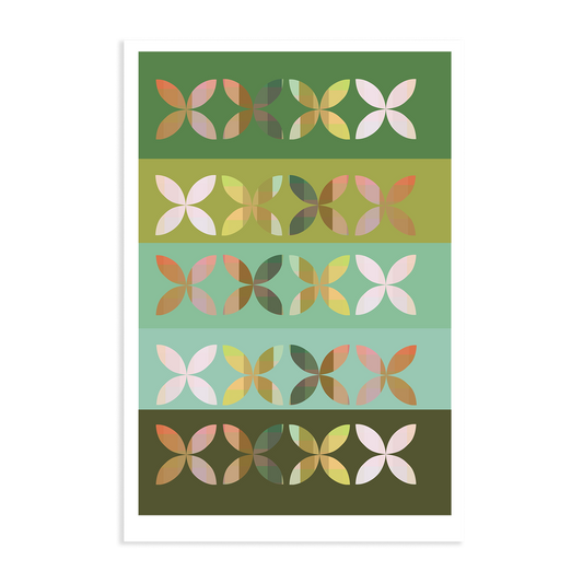 Retro Frangipani | Art Print