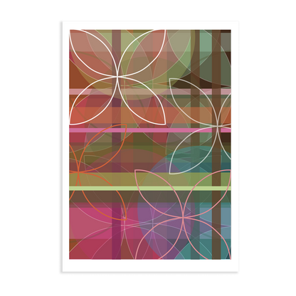 Mid Century Art Print | Petals 6