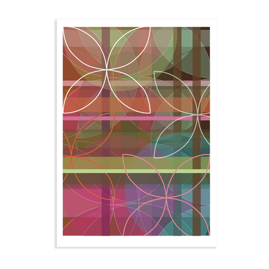 Mid Century Art Print | Petals 6