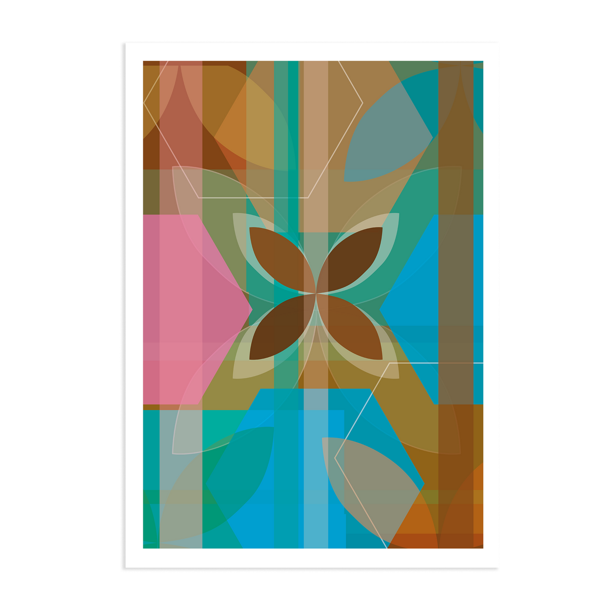 Hexi Floral | Art Print